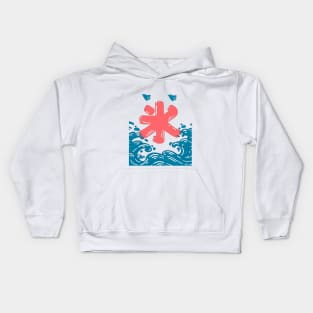 The Japanese ice  kanji sign Kids Hoodie